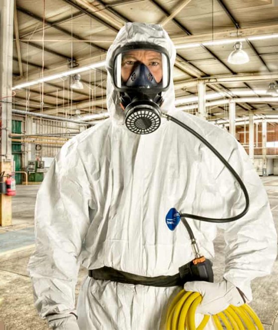 A2Z Environmental technician in protective equipment