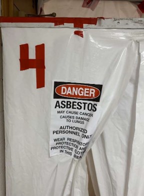 Asbestos removal site